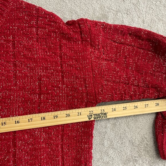 NEW Weatherproof Vintage Women's L Knit Sweater Crewneck Shimmer - Picture 7 of 11